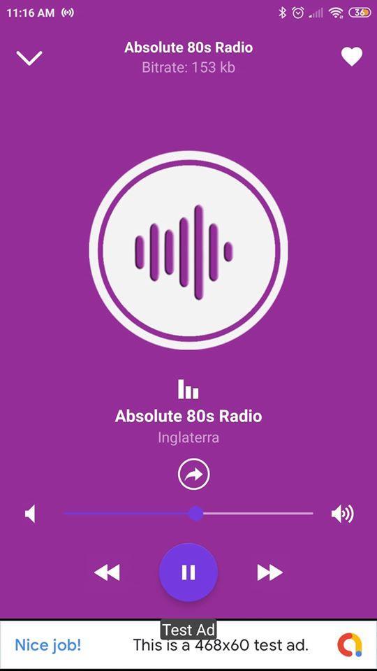 Absolute 80s radio station UK screenshot image 1_Popularmodapk.com