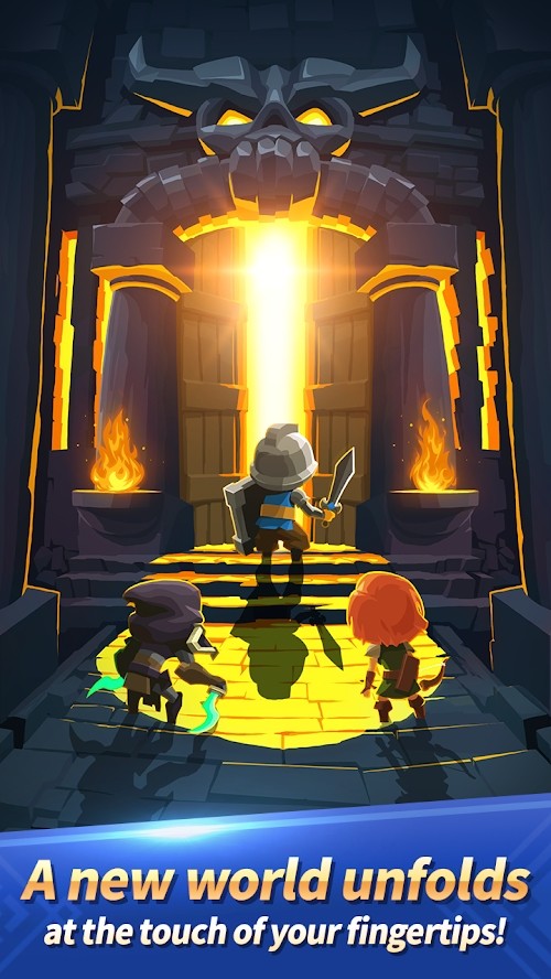 Dungeon Tactics : AFK Heroes(Large enty of Diamonds) screenshot image 1_Popularmodapk.com