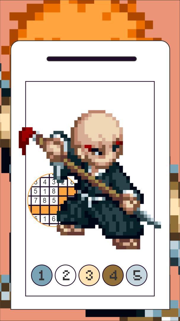 BLEACH Pixel Coloring Anime screenshot image 7_Popularmodapk.com