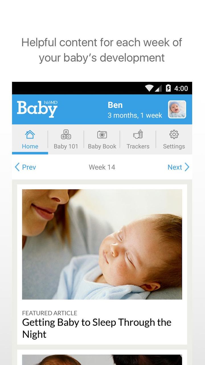 WebMD Baby screenshot image 1_Popularmodapk.com