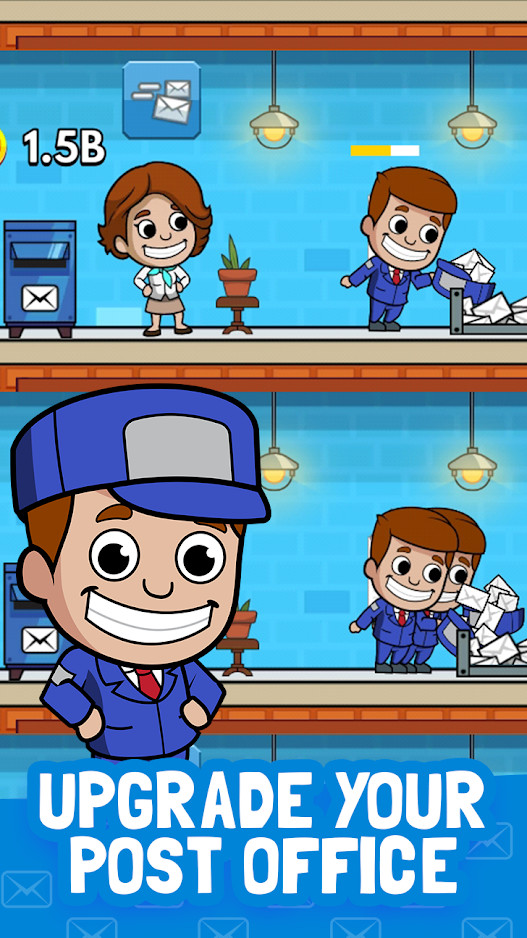 Idle Mail Tycoon(Unlimited Currency) screenshot image 1_Popularmodapk.com