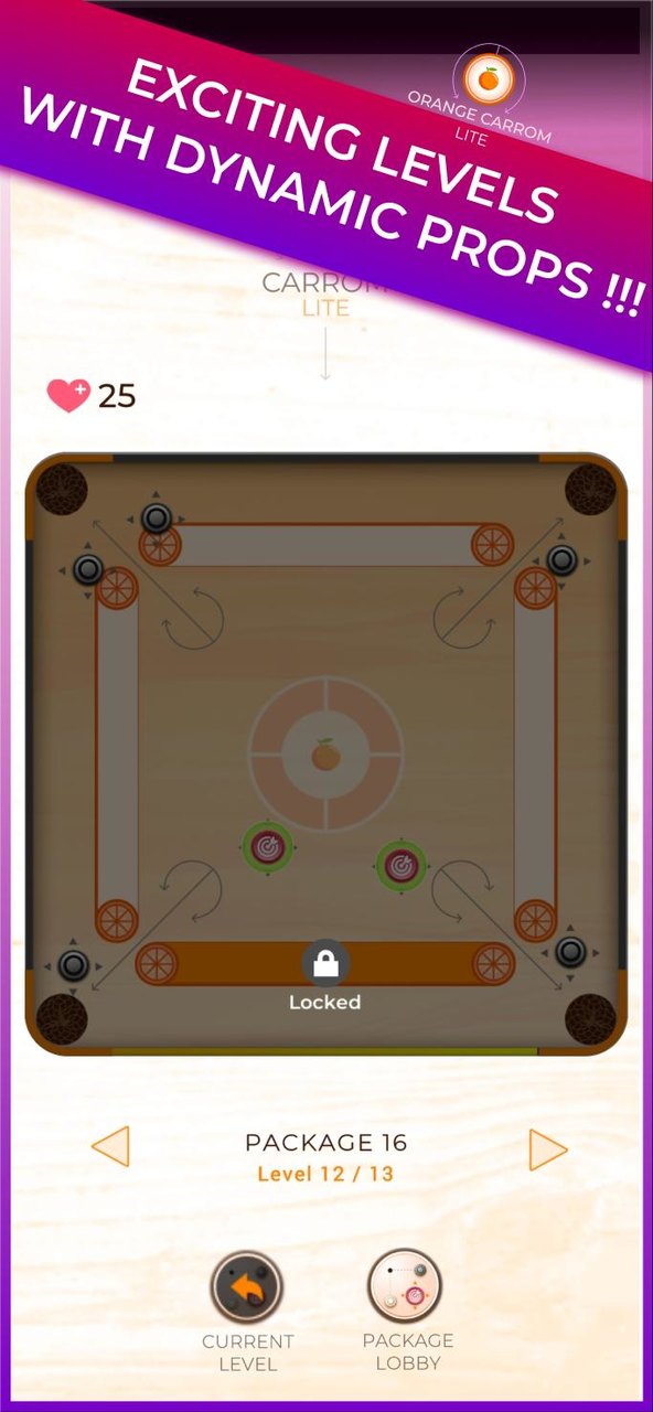 Trickshot: Orange Carrom Lite screenshot image 2_Popularmodapk.com