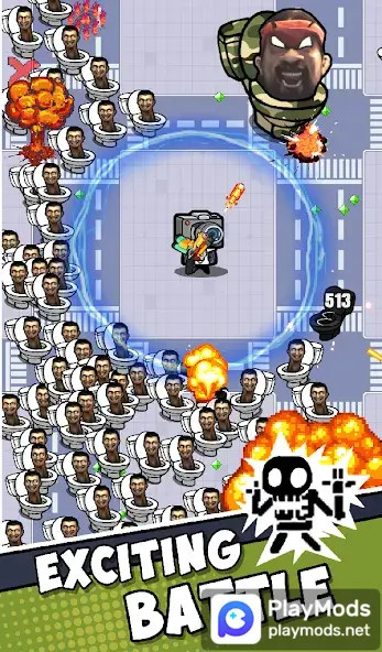 Toilet Skibd Survival IO<span>(Unlimited Money)</span> screenshot image 3_Popularmodapk.com