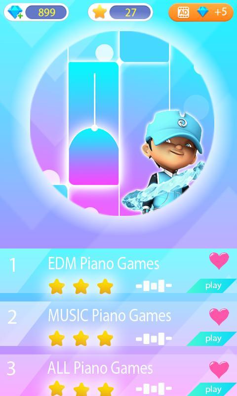 Boboiboy Piano Tiles Game screenshot image 1_Popularmodapk.com