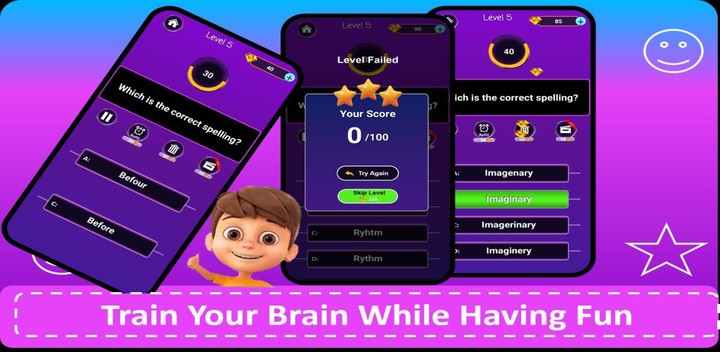 Spelling Quiz - Word Trivia screenshot image 2_Popularmodapk.com