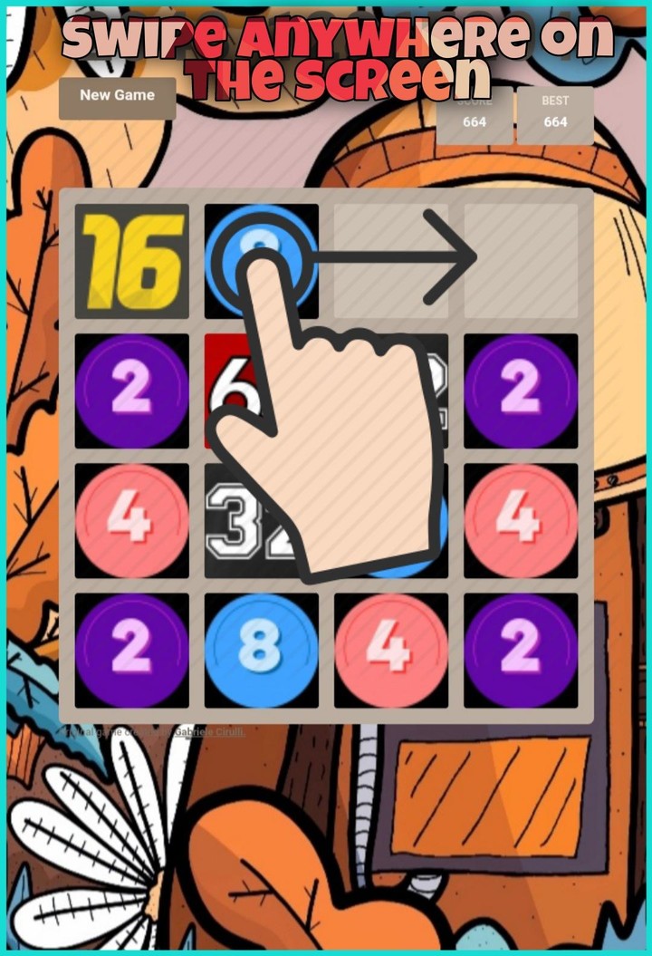 2048: merge numbers screenshot image 2_Popularmodapk.com