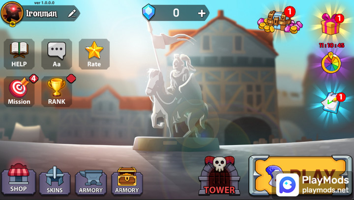 Stickman War : Defense Battle<span>(No Ads)</span> screenshot image 1_Popularmodapk.com