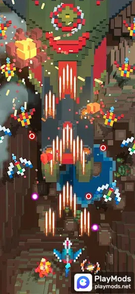 Sky Wings: Pixel Fighter 3D<span>(mod)</span> screenshot image 2_Popularmodapk.com