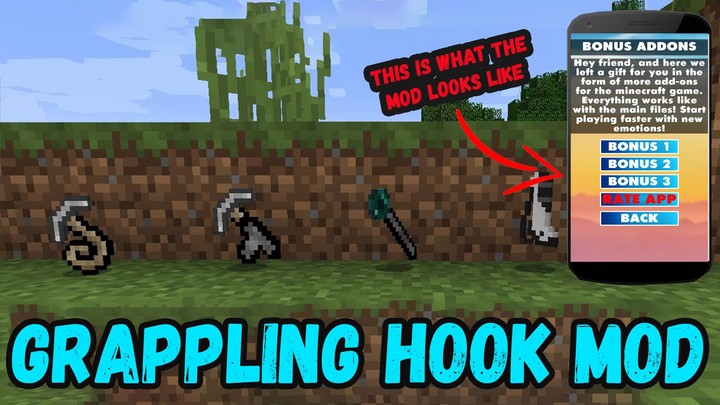 Grappling Hook Mod Minecraft screenshot image 7_Popularmodapk.com
