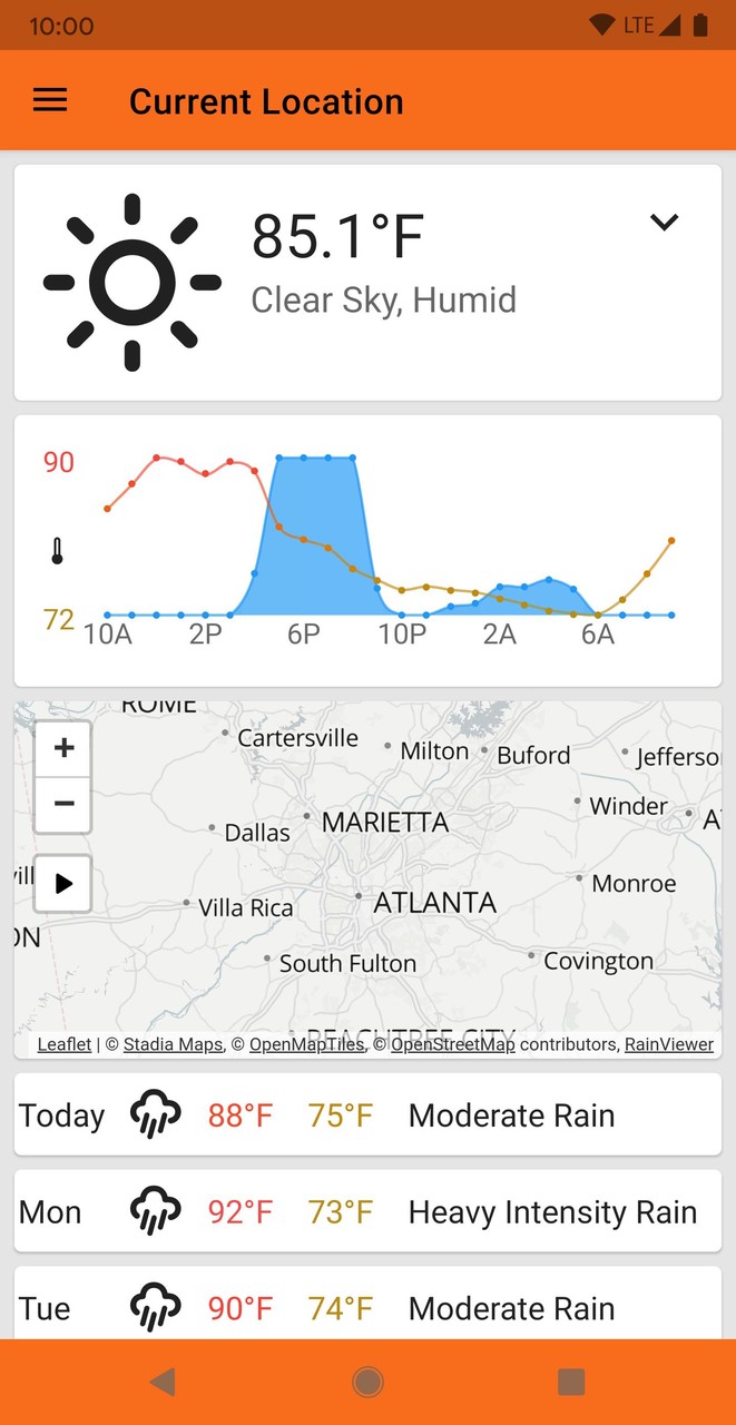 QuickWeather screenshot image 2_Popularmodapk.com