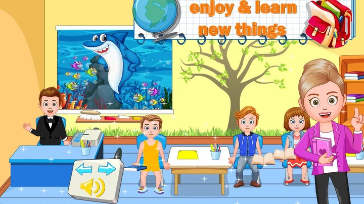 My Family Town : City School screenshot image 5_Popularmodapk.com