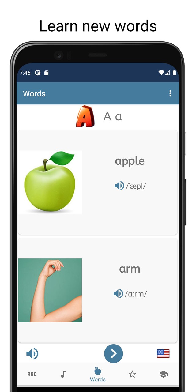 English Alphabet with Sound, Test, Quiz, abc. screenshot image 3_Popularmodapk.com