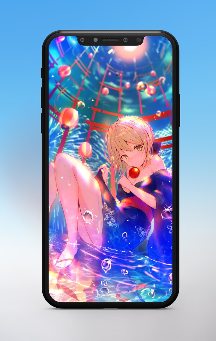 Anime Wallpaper Girl Rain screenshot image 2_Popularmodapk.com