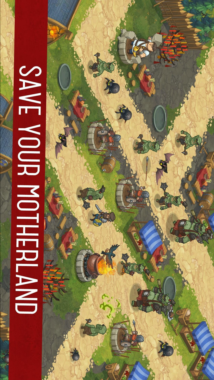 兽人战士：离线塔防破解版<span>(mod)</span> screenshot image 2_Popularmodapk.com