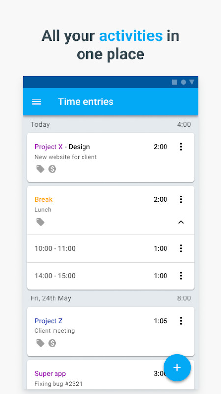 Clockify Time Tracker screenshot image 5_Popularmodapk.com