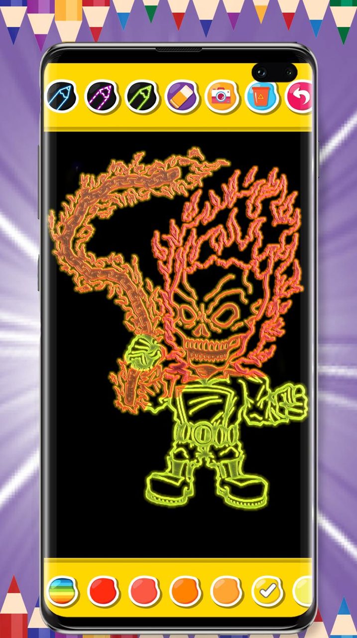 Ghost Rider Game Coloring Book screenshot image 17_Popularmodapk.com