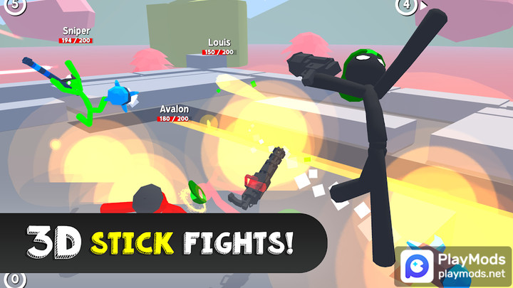 Stickgrounds.io: Stumble Wars<span>(No ads)</span> screenshot image 1_Popularmodapk.com