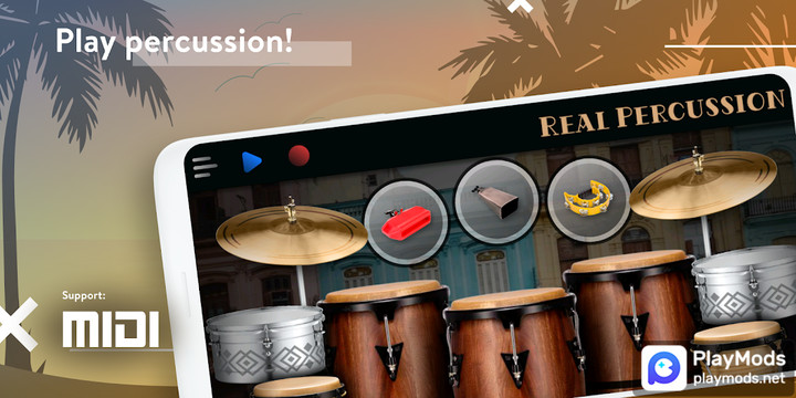 Real Percussion: cumbia kit<span>(Remove ads)</span> screenshot image 1_Popularmodapk.com