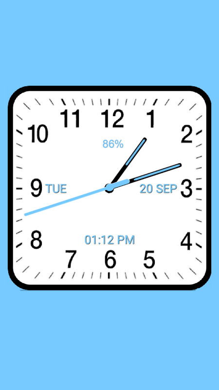Analog Clock Square screenshot image 2_Popularmodapk.com
