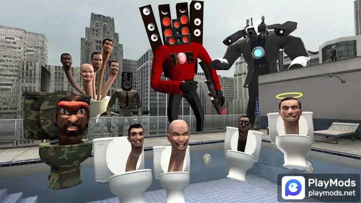 Toilet Monster Battle War<span>(No Ads)</span> screenshot image 1_Popularmodapk.com