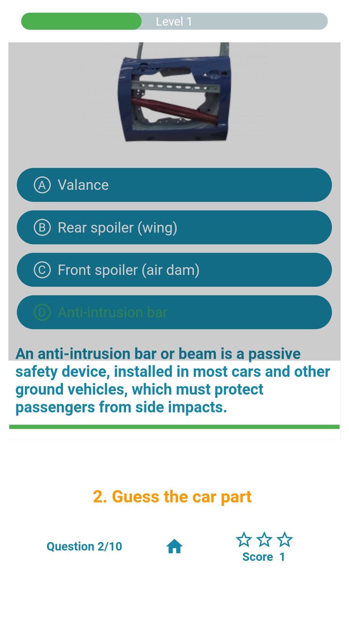 Car parts Quiz Game screenshot image 3_Popularmodapk.com