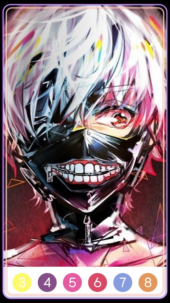Tokyo Ghoul Paint by Number screenshot image 4_Popularmodapk.com