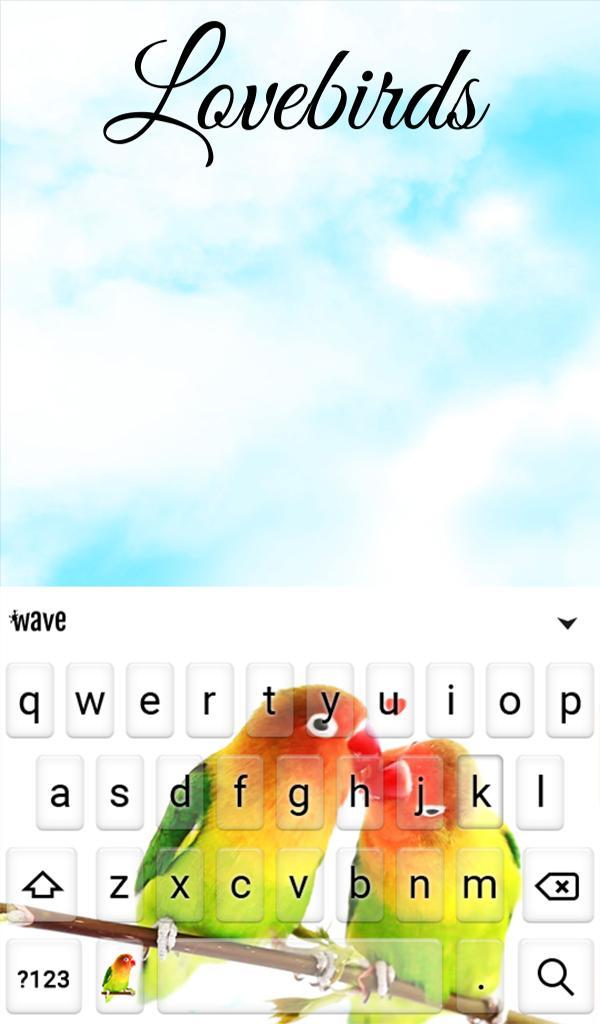 Lovebirds Keyboard + Wallpaper screenshot image 8_Popularmodapk.com