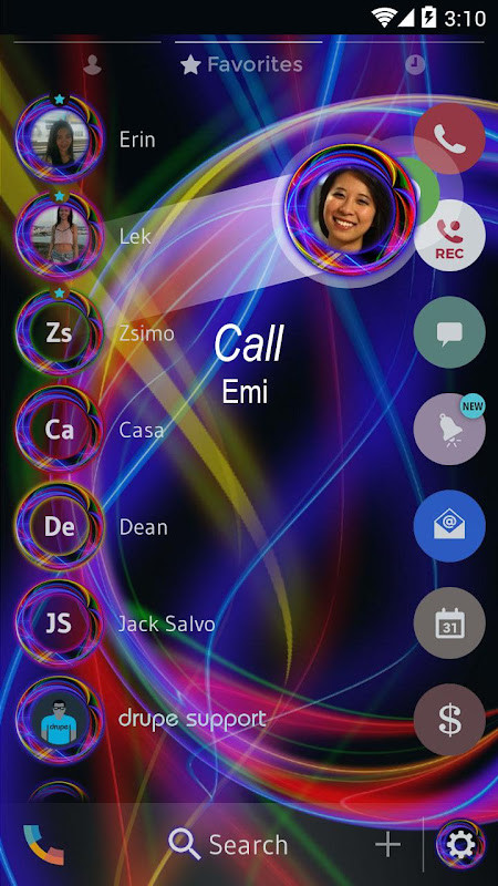 Theme Dialer Neon Abstract screenshot image 4_Popularmodapk.com