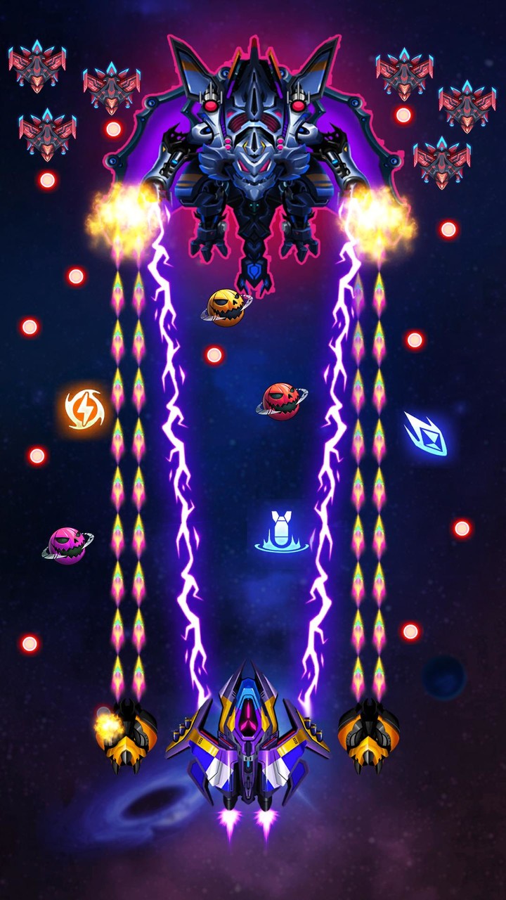 Falcon Attack : Space Shooter screenshot image 3_Popularmodapk.com