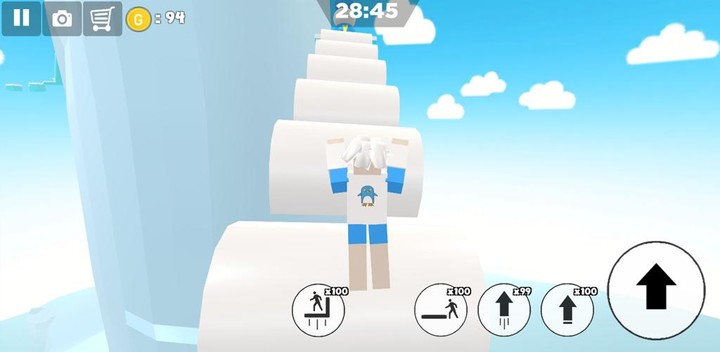 Ice snow obby parkour screenshot image 3_Popularmodapk.com