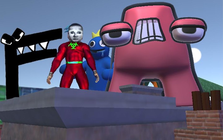 FNF Obunga Rope Hero V Rainbow screenshot image 1_Popularmodapk.com