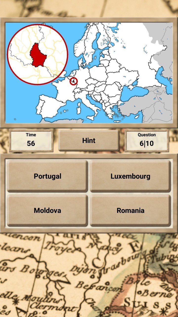 Europe Geography - Quiz Game screenshot image 2_Popularmodapk.com