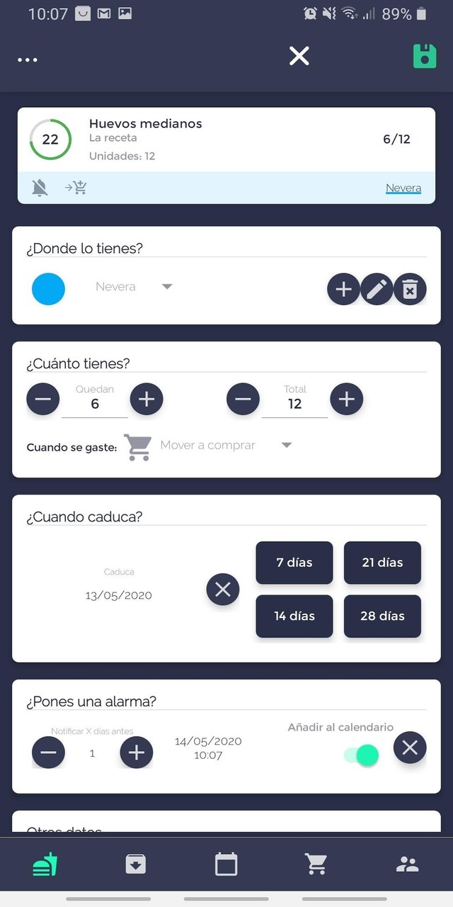 Lista de la compra y caducidad screenshot image 5_Popularmodapk.com