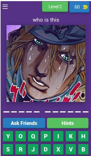 JoJo Bizarre Adventure Quiz screenshot image 3_Popularmodapk.com