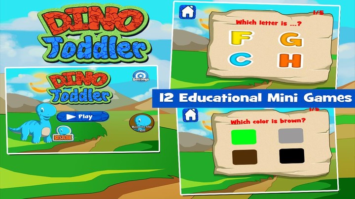 Kids Dinosaurs Toddler Games screenshot image 1_Popularmodapk.com