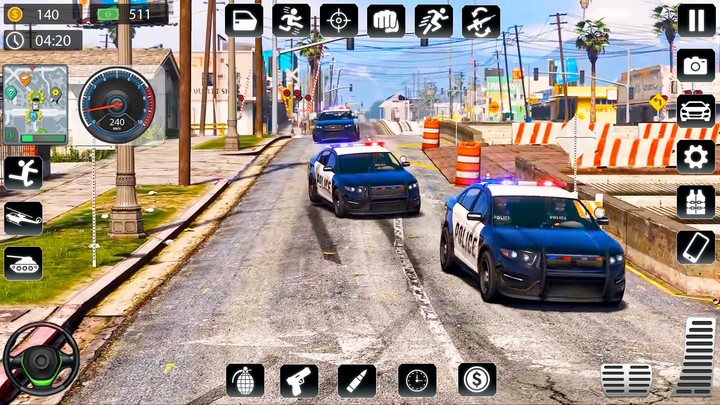 Police Car Chase Thief Games screenshot image 2_Popularmodapk.com