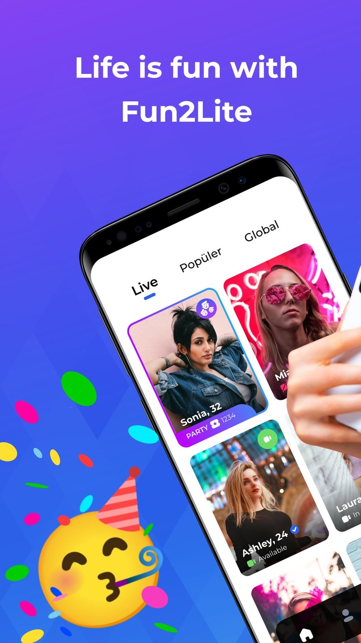 Fun2Lite - Live Stream,Go Live screenshot image 6_Popularmodapk.com