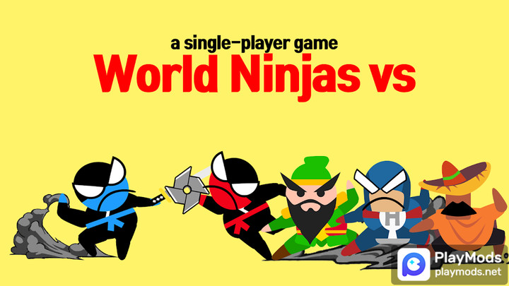 Jumping Ninja Battle - Two Player battle Action(Unlimited Diamonds) screenshot image 2_Popularmodapk.com