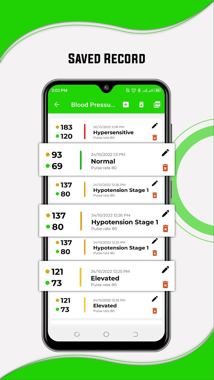 Blood Pressure Diary, BP Chart screenshot image 8_Popularmodapk.com