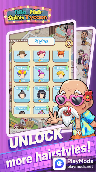 Idle Hair Salon Tycoon<span>(Unlimited Resources)</span> screenshot image 2_Popularmodapk.com