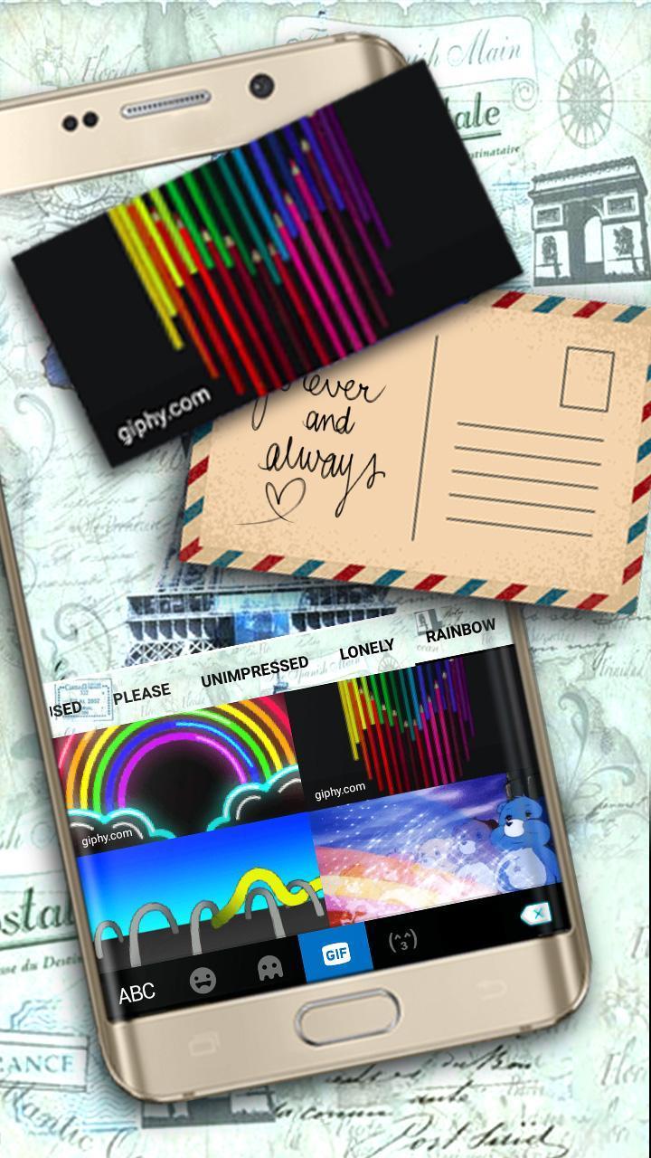 Paris Postcard Keyboard Theme screenshot image 4_Popularmodapk.com