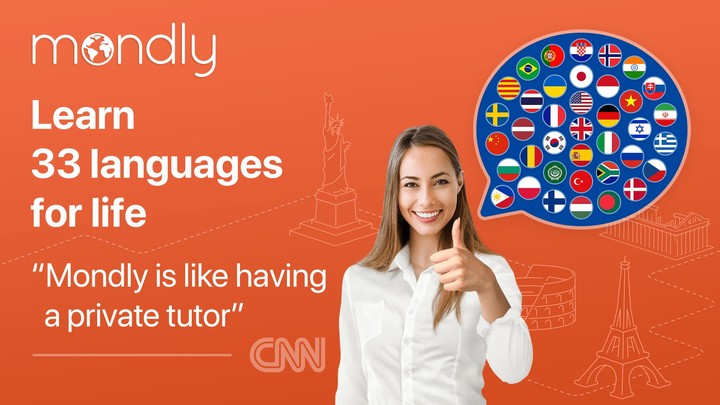 Learn 33 Languages - Mondly screenshot image 1_Popularmodapk.com