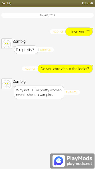 Faketalk - Chatbot<span>(Unlocked)</span> screenshot image 1_Popularmodapk.com