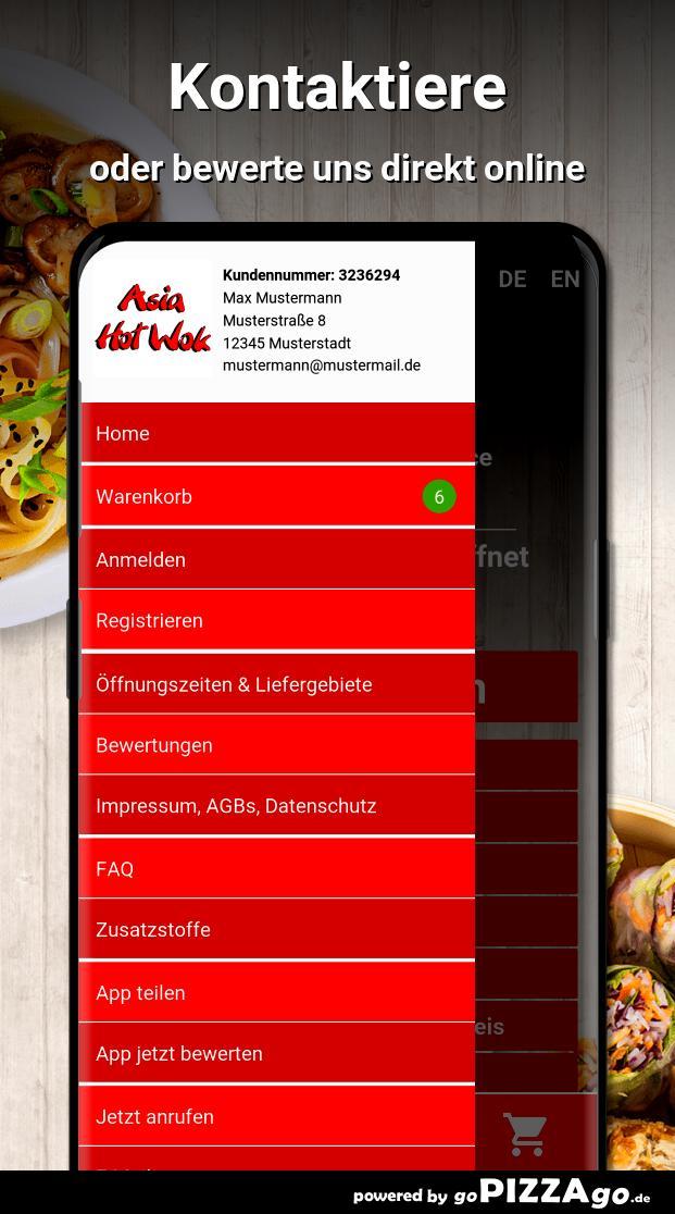 Asia Hot Wok Lieferservice Tel screenshot image 3_Popularmodapk.com