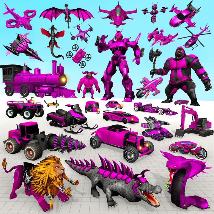 Crocodile Robot Car Game 3d screenshot image 1_Popularmodapk.com