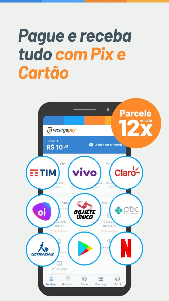 Pix, Contas e Boletos, Recarga screenshot image 1_Popularmodapk.com