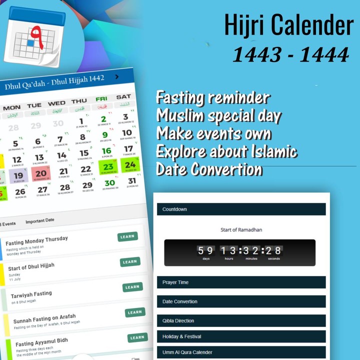 Hijri Calender 1444 screenshot image 10_Popularmodapk.com