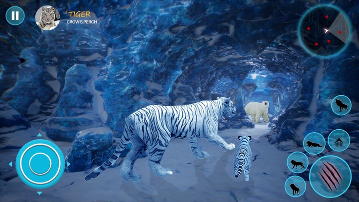 Wild White Tiger Family Sim screenshot image 5_Popularmodapk.com