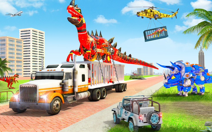 Dino Robot Transport Truck Sim screenshot image 12_Popularmodapk.com