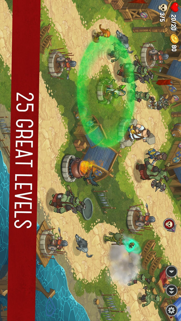 兽人战士：离线塔防破解版<span>(mod)</span> screenshot image 1_Popularmodapk.com